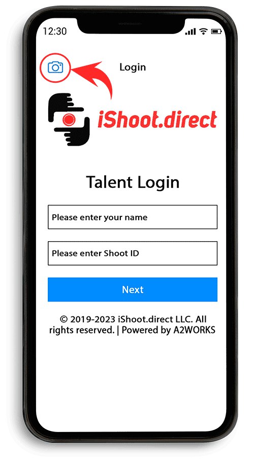 Insctruction for connect to shot via QR code